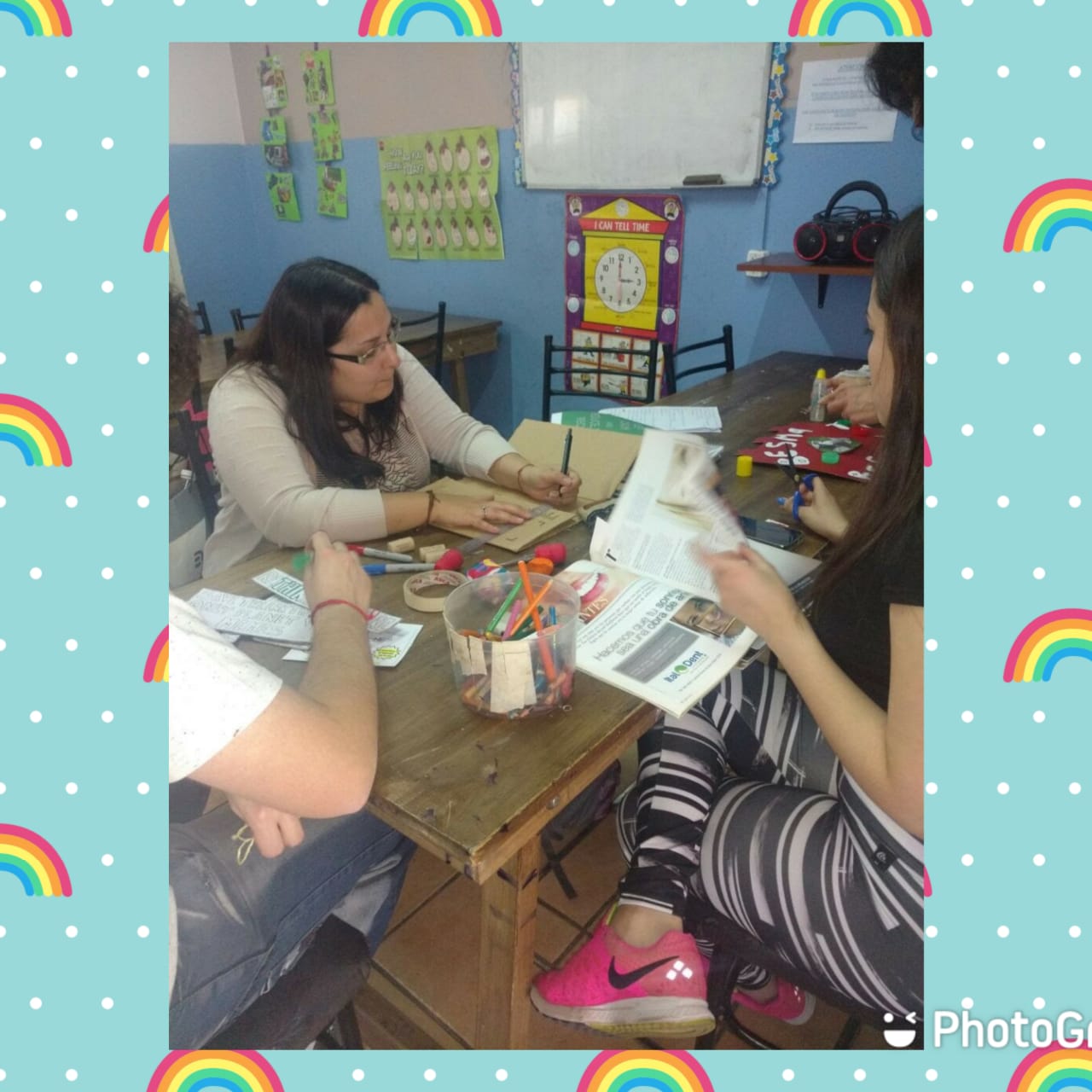 Grupo de adultos de instituto