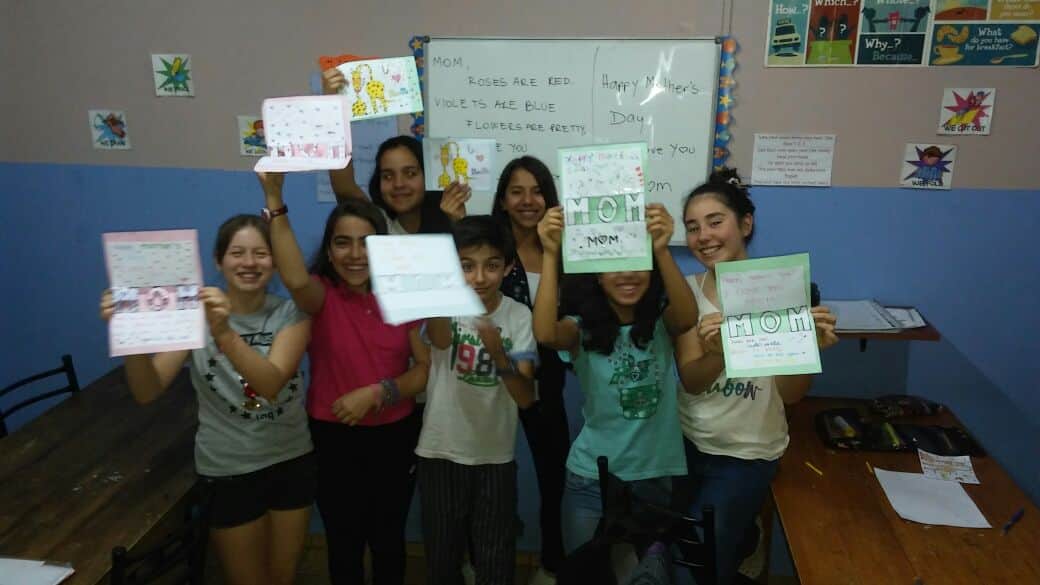 Grupo de niños inglés
